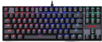 Redragon Kumara K552RGB (Red Switches) USB Mechanikus Gaming Billentyűzet HU - Fekete