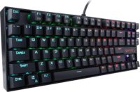 Redragon Kumara K552RGB (Red Switches) USB Mechanikus Gaming Billentyűzet HU - Fekete