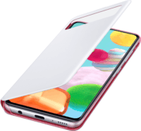 Samsung EF-EA415 Galaxy A41 gyári S-View Wallet Cover Tok - Fehér