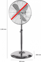 ProfiCare PC-VL 3064 MS Álló ventilátor