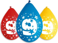 Színes,születésnapi számos lógó lufi csomag, 30 cm - 9