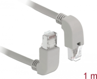 DeLOCK S/FTP CAT6a Patch kábel 1m Szürke