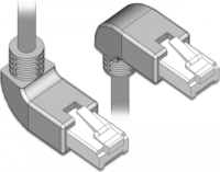 DeLOCK S/FTP CAT6a Patch kábel 1m Szürke
