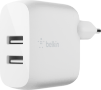 Belkin Hálózati 2xUSB-A töltő 24W Fehér