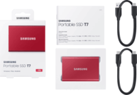 Samsung 1TB T7 Piros USB 3.2 Külső SSD