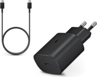 Samsung gyári Hálózati USB-C töltő 5V 3A +Adat- és töltőkábel - Fekete