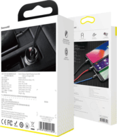 Baseus Autós 2xUSB töltő kijelzővel 24W + USB 3in1 kábel 1.2m