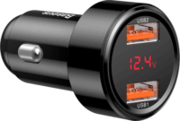 Baseus Magic Autós 2xUSB töltő 45W Fekete