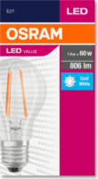 Osram Value 6.5W E27 LED körte izzó - Hideg fehér