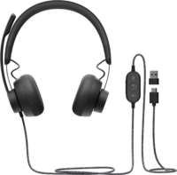 Logitech UC Zone Wired Headset - Fekete