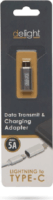 Delight 55448B USB Type-C apa - Lightning anya Adapter
