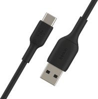Belkin BOOST↑CHARGE™ USB-C apa - USB-A apa Adat- és töltőkábel 2m - Fekete