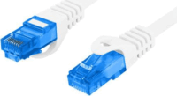 Lanberg S/FTP CAT6a Patch kábel 0.5m Fehér