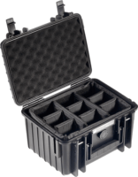 B&W Type 2000 Fotós koffer - Fekete