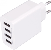 Home Hálózati 4xUSB töltő (5V / 5A) Fehér