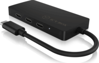 RaidSonic USB 3.1 (Gen 2) Type-C™ HUB (4 port) Fekete