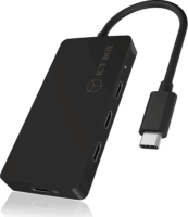 RaidSonic USB 3.1 (Gen 2) Type-C™ HUB (4 port) Fekete