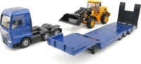 Siku Super Man LKW teherautó és JCB rakodó (1:87) - Kék és Sárga