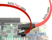 Delock SATA 3 Flexi adatkábel 1m (SATA anya - SATA anya)