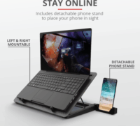 Trust GXT 1125 Quno 17.3" laptop hűtőpad - Fekete