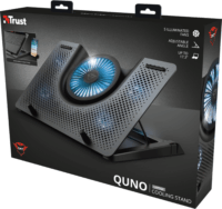 Trust GXT 1125 Quno 17.3" laptop hűtőpad - Fekete