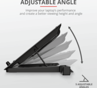 Trust GXT 1125 Quno 17.3" laptop hűtőpad - Fekete