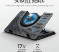 Trust GXT 1125 Quno 17.3" laptop hűtőpad - Fekete