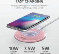 Trust Qylo Fast Wireless töltő 10W Pink