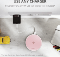 Trust Qylo Fast Wireless töltő 10W Pink
