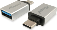 Equip USB-C apa - USB-A anya átalakító - Ezüst (2 db / csomag)