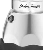 Bialetti Moka Easy Timer 3TZ Kotyogós Kávéfőző - Ezüst/Fekete