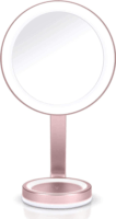 BaByliss 9450E LED Asztali kétoldalas kozmetikai Sminktükör Ø 20 cm - Pink