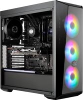 Cooler Master Midi MasterBox Lite 5 ARGB Számítógépház - Fekete