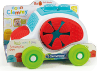 Clementoni Clemmy Autós puha építőkocka készlet 8db-os