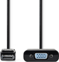 Nedis DisplayPort v1.1 apa - VGA anya Adapter Fekete