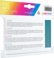 GameGenic Matte Prime Sleeves kék kártyavédő fólia - 66x91mm (100 db/csomag)