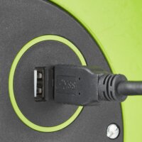 Nedis PECCR10UFGN 3-as elosztó - kábeldob 10m