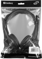 Sandberg MiniJack Chat Headset Saver Headset Fekete