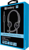 Sandberg 126-13 USB Office Headset Pro Stereo Fekete