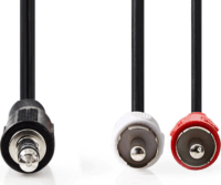 Nedis Sztereó Audiokábel 2.0m (3.5mm jack apa - 2xRCA apa)
