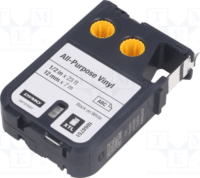 DYMO 1868751 XTL Vinyl Feliratozógép szalag 12 mm / 7 m - Fehér alapon fekete