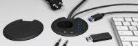 RaidSonic Icy Box IB-HUB1430 USB 3.0 HUB (4 port) asztalba építhető Fekete