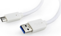 Gembird USB-C apa - USB3.0-A apa Adat- és töltőkábel 0.5m - Fehér