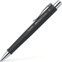 Faber-Castell Poly Ball nyomógombos fekete golyóstoll - 0.5mm / Kék
