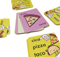 Cica, pizza, taco, gida, sajt Családi társasjáték