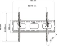 ART AR-11 42-70" LCD TV/Monitor Fali Tartó Fekete