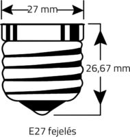 Philips Master LED gyertya izzó 6W 470lm 2700K E27 - Meleg fehér