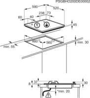 Aeg HGB64420SM Gáz főzőlap - Rozsdamentes acél