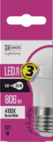 Emos classic MINI LED gömb izzó 60W 806lm 4100K E27 - Természetes fehér
