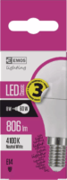 Emos LED gömb izzó classic MINI 8W 806lm 4100K E14 - Természetes fehér